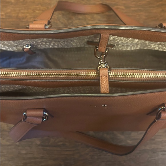 Kate Spade ♠️ Larchmont Avenue Evangelie Large Leather Tote Bag - Picture 13 of 16